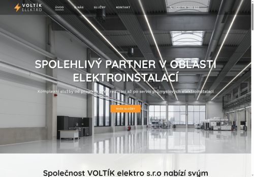 Webové stránky VOLTÍK elektro, s.r.o., Velké Meziříčí