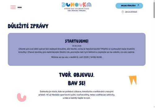 Duhovka - středisko volného času Břeclav, příspěvková organizace nabízí práci na pozici ÚČETNÍ v obci Břeclav