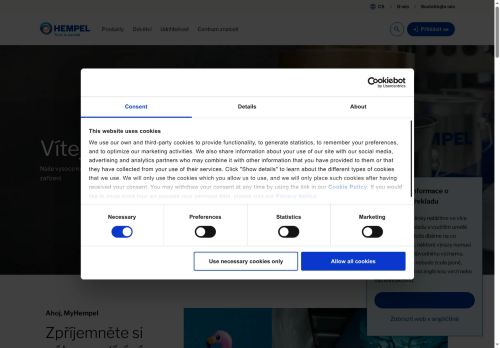 Hempel (Czech Republic) s.r.o nabízí práci na pozici Skladník v obci Popůvky
