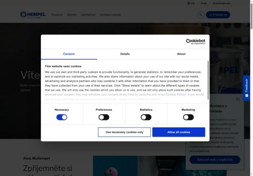 Hempel (Czech Republic) s.r.o nabízí práci na pozici Skladník v obci Popůvky