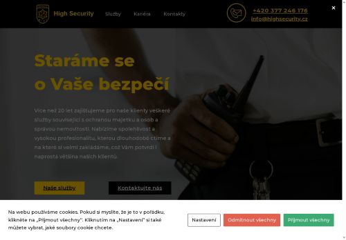 Webové stránky HIGH GROUP s.r.o., Plzeň