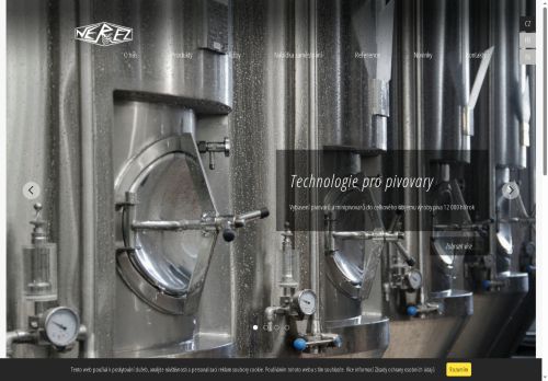 Webové stránky NEREZ Blučina, s.r.o., Blučina