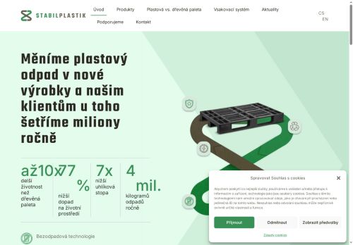 Webové stránky Stabilplastik, spol. s r.o., Měšice