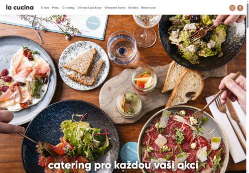 Webové stránky La Cucina Tusarova, a.s., Praha