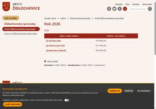 Zobrazit webové stránky Židlochovický zpravodaj