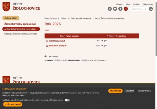 Zobrazit webové stránky Židlochovický zpravodaj
