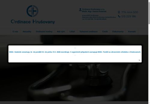 Zobrazit webové stránky Praktický lékař pro dospělé - MUDr. Mgr. Daniel Hudeček, Ph.D.