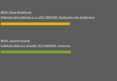 Zobrazit webové stránky Oční ordinace - MUDr. Dana Kolaříková