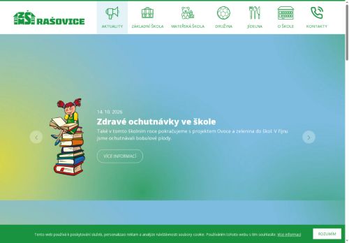 Zobrazit webové stránky Základní a Mateřská škola Rašovice