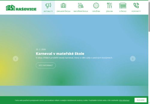 Zobrazit webové stránky Základní a Mateřská škola Rašovice