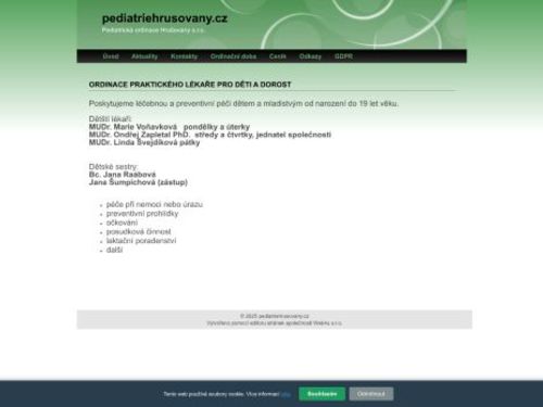 Praktický lékař pro děti a dorost - MUDr. Ondřej Zapletal, PhD., MUDr. Marie Voňavková, MUDr. Linda Švejdíková