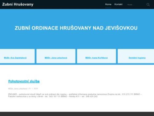 Zubní ordinace - MUDr. Eva Zapletalová