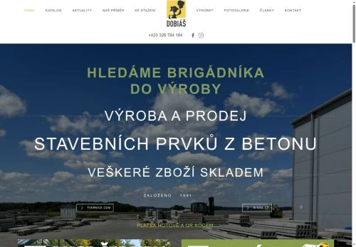 DOBIÁŠ spol.s r.o. nabízí práci na pozici Stavební technik v obci Kněžmost