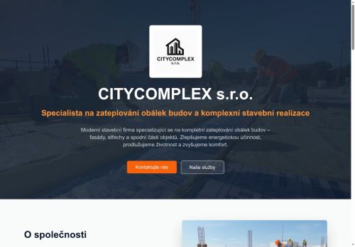 Webové stránky CITY COMPLEX s.r.o., Třebíč