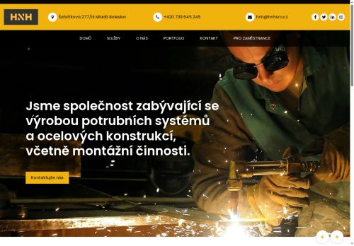 HNH s.r.o. nabízí práci na pozici Svářeč v obci Mladá Boleslav