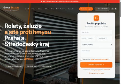 Zobrazit webové stránky Férové žaluzie