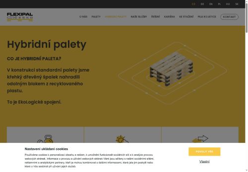 Webové stránky Hybridní palety s.r.o., Stanoviště