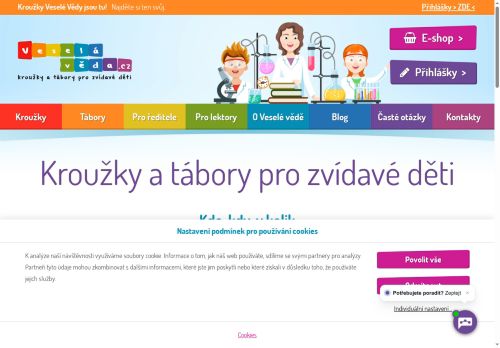 Veselá věda, středisko volného času Praha s.r.o. nabízí práci na pozici Pedagog volného času, učitel ZŠ s aprobací chemie, biologie, fyzika, vychovatel v obci Praha