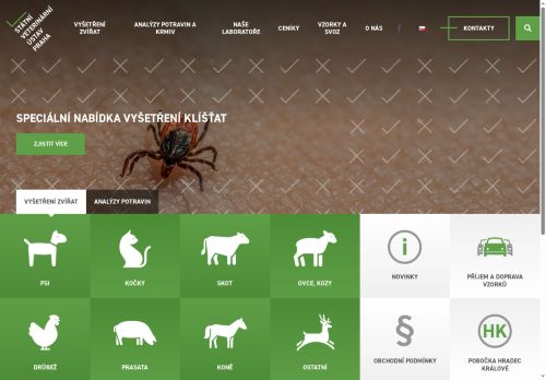 Státní veterinární ústav Praha nabízí práci na pozici Laborant/ka do laboratoře trichinel v obci Český Brod