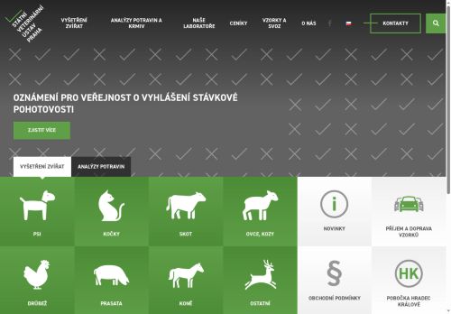Státní veterinární ústav Praha nabízí práci na pozici Laborant/ka do laboratoře trichinel v obci Český Brod