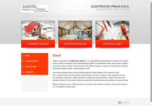 ELEKTROSTAV Praha s.r.o. nabízí práci na pozici Elektrikáři 6.třída v obci Praha