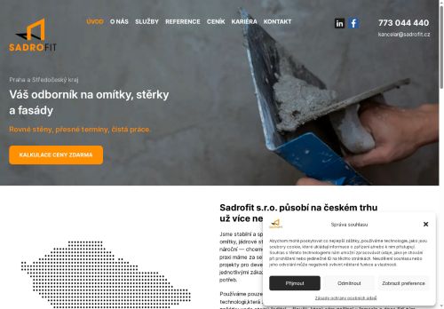 Sadrofit s.r.o. nabízí práci na pozici Dělníci v oblasti výstavby budov v obci Praha