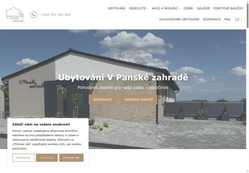 Zobrazit webové stránky Ubytování V Panské zahradě