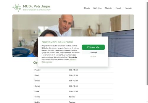 Zobrazit webové stránky Neurologická ambulance - MUDr. Petr Jugas