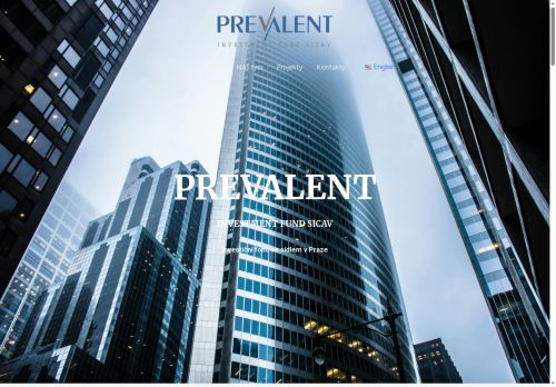 Webové stránky Prevalent Praha s.r.o., Praha