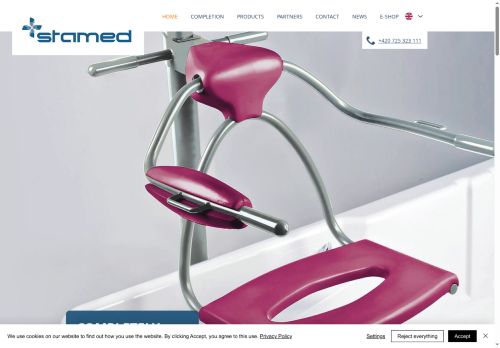 Webové stránky Stamed s.r.o., Zruč-Senec