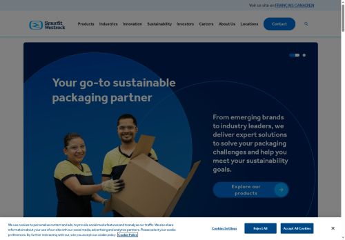 Webové stránky Smurfit Westrock Svitavy s.r.o., Svitavy