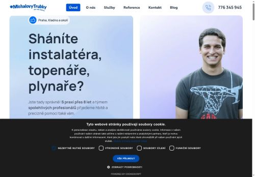 Webové stránky MichalovyTrubky s.r.o., Tuchoměřice