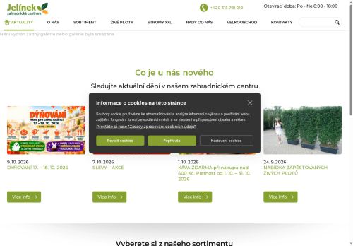 Zobrazit webové stránky Zahradnické centrum Jelínek s.r.o.