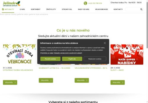 Zobrazit webové stránky Zahradnické centrum Jelínek s.r.o.
