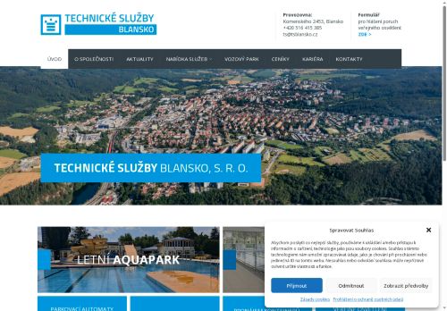 Technické služby Blansko, s.r.o. nabízí práci na pozici brigáda PLAVČÍK/PLAVČICE provoz letní aquapark v Blansku v obci Blansko