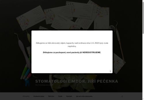 Zobrazit webové stránky Stomatologie - MDDr. Jiří Pečenka