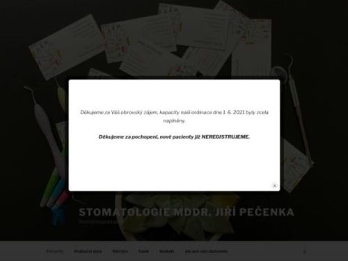 Stomatologie - MDDr. Jiří Pečenka