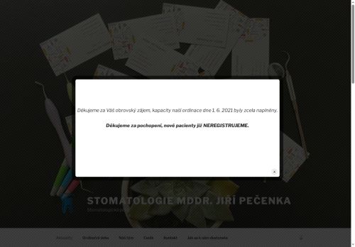 Zobrazit webové stránky Stomatologie - MDDr. Jiří Pečenka