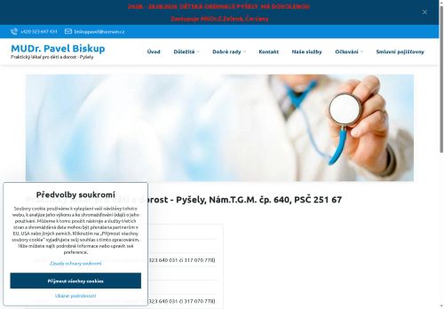 Zobrazit webové stránky Praktický lékař pro děti a dorost - MUDr. Pavel Biskup