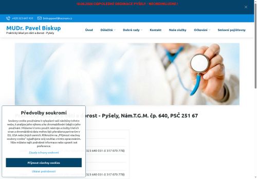 Zobrazit webové stránky Praktický lékař pro děti a dorost - MUDr. Pavel Biskup