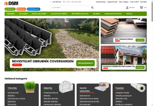 Webové stránky D.S.M. Praha s.r.o., Netvořice