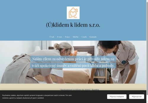 Webové stránky (Ú)klidem k lidem s.r.o., Mikulov