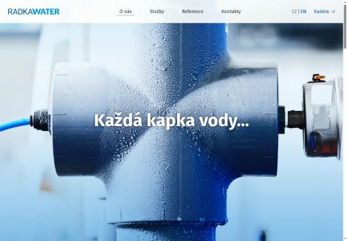 Webové stránky RADKA Water s.r.o., Brno
