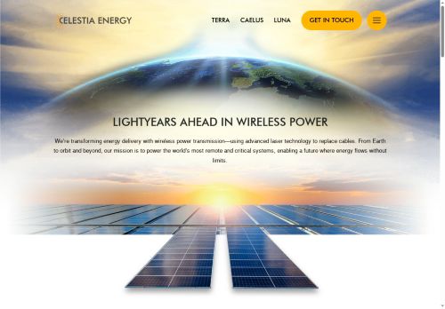 Webové stránky Celestia Energy s.r.o., Dolní Břežany