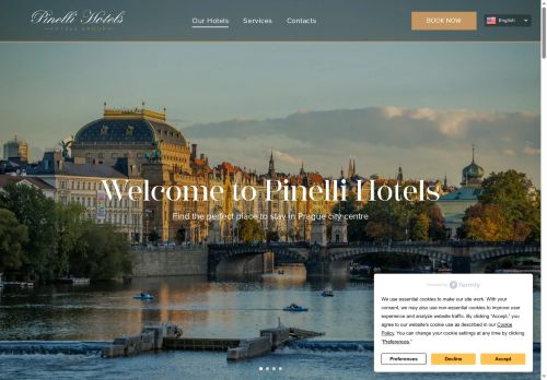 PINELLI HOTELS s.r.o. nabízí práci na pozici Recepční v obci Praha