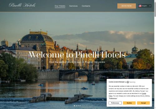 PINELLI HOTELS s.r.o. nabízí práci na pozici Recepční v obci Praha