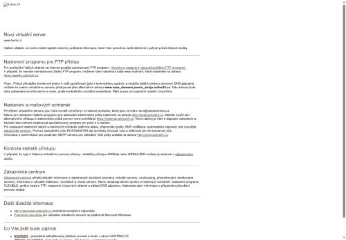 Webové stránky FERMI, s.r.o., Brno