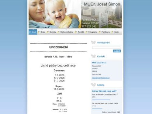 Praktický lékař pro děti a dorost - MUDr. Josef Šimon