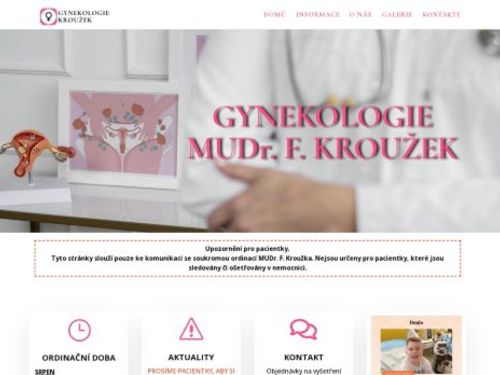 Gynekologie - MUDr. František Kroužek