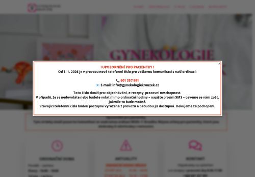 Zobrazit webové stránky Gynekologie - MUDr. František Kroužek